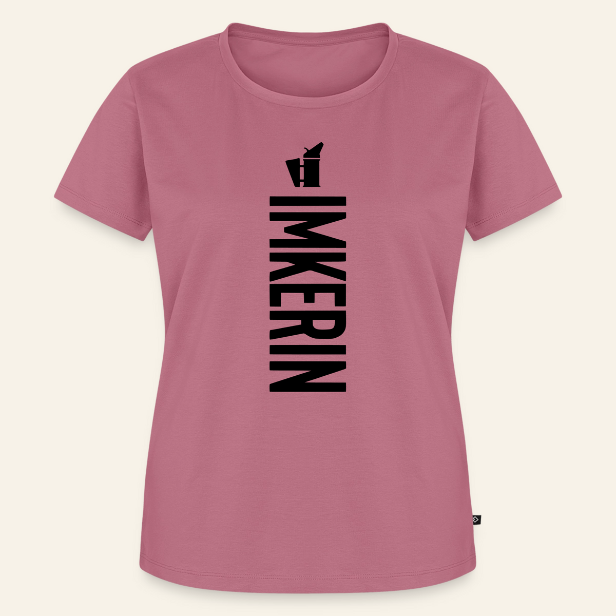 IMKERIN Smoker Charlie T-Shirt in Mauve – Vorderseite