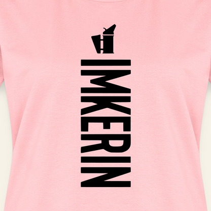 IMKERIN Smoker Charlie T-Shirt in Rosé – Druck im Detail