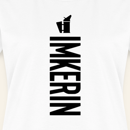 IMKERIN Smoker Charlie T-Shirt in Weiß – Druck im Detail