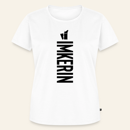 IMKERIN Smoker Charlie T-Shirt in Weiß – Vorderseite