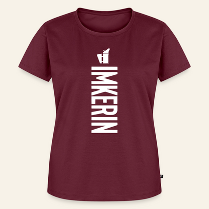 IMKERIN Smoker Charlie T-Shirt in Bordeaux – Vorderseite