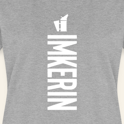 IMKERIN Smoker Charlie T-Shirt in Grau – Druck im Detail