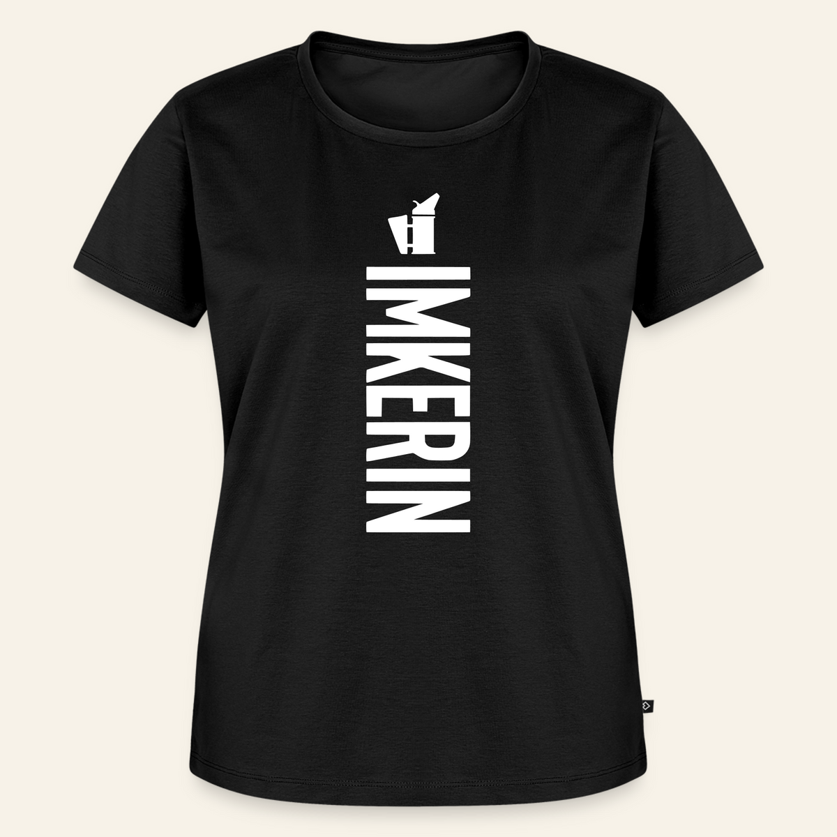 IMKERIN Smoker Charlie T-Shirt in Schwarz – Vorderseite