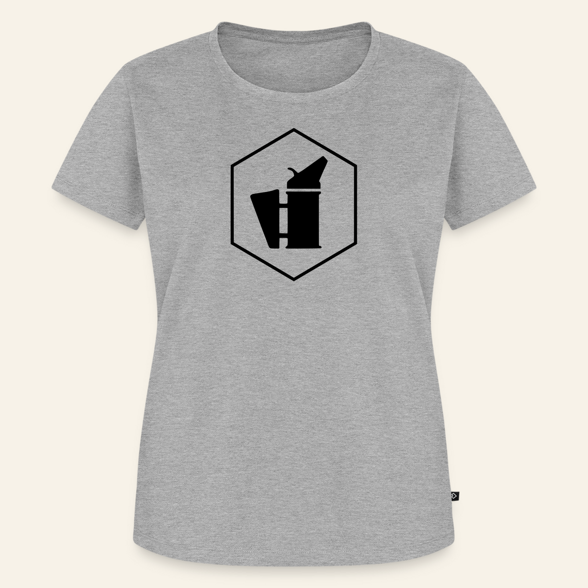 IMKERIN Smoker Delta Stark T-Shirt in Grau – Vorderseite