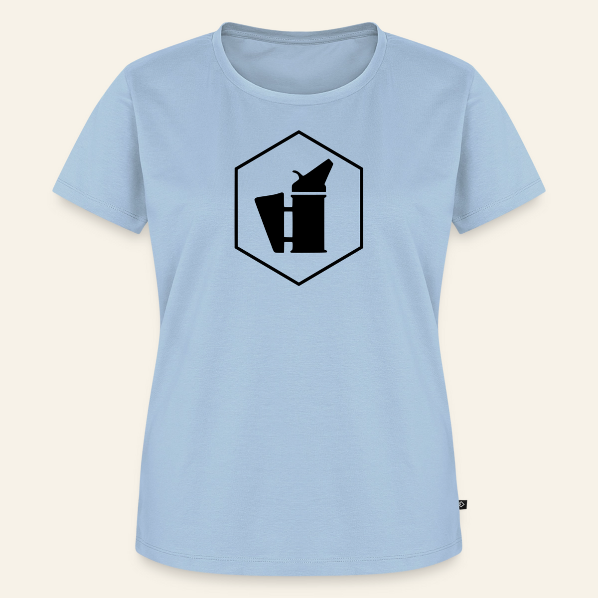 IMKERIN Smoker Delta Stark T-Shirt in Hellblau – Vorderseite