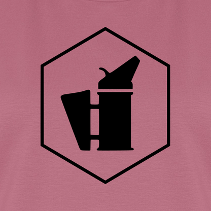 IMKERIN Smoker Delta Stark T-Shirt in Mauve – Druck im Detail