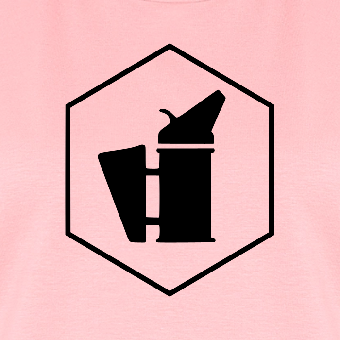 IMKERIN Smoker Delta Stark T-Shirt in Rosé – Druck im Detail