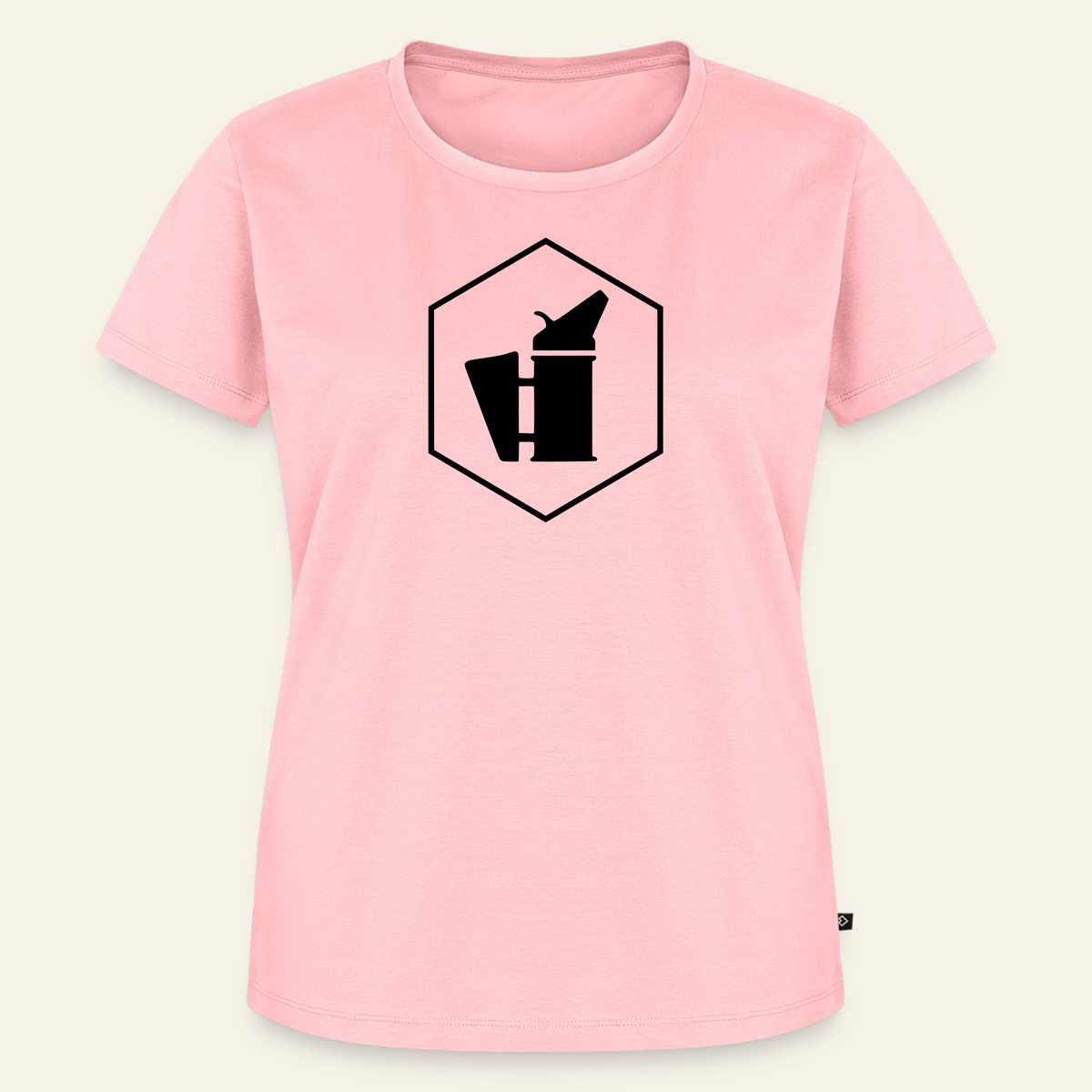 IMKERIN Smoker Delta Stark T-Shirt in Rosé – Vorderseite