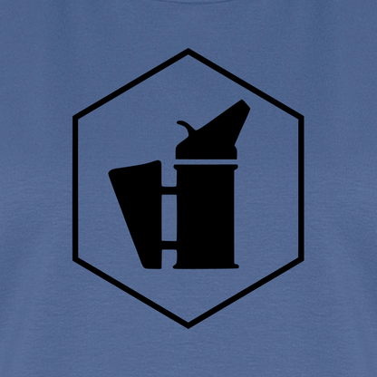 IMKERIN Smoker Delta Stark T-Shirt in Steinblau – Druck im Detail