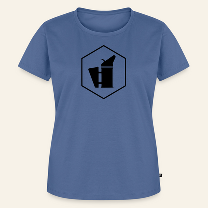 IMKERIN Smoker Delta Stark T-Shirt in Steinblau – Vorderseite