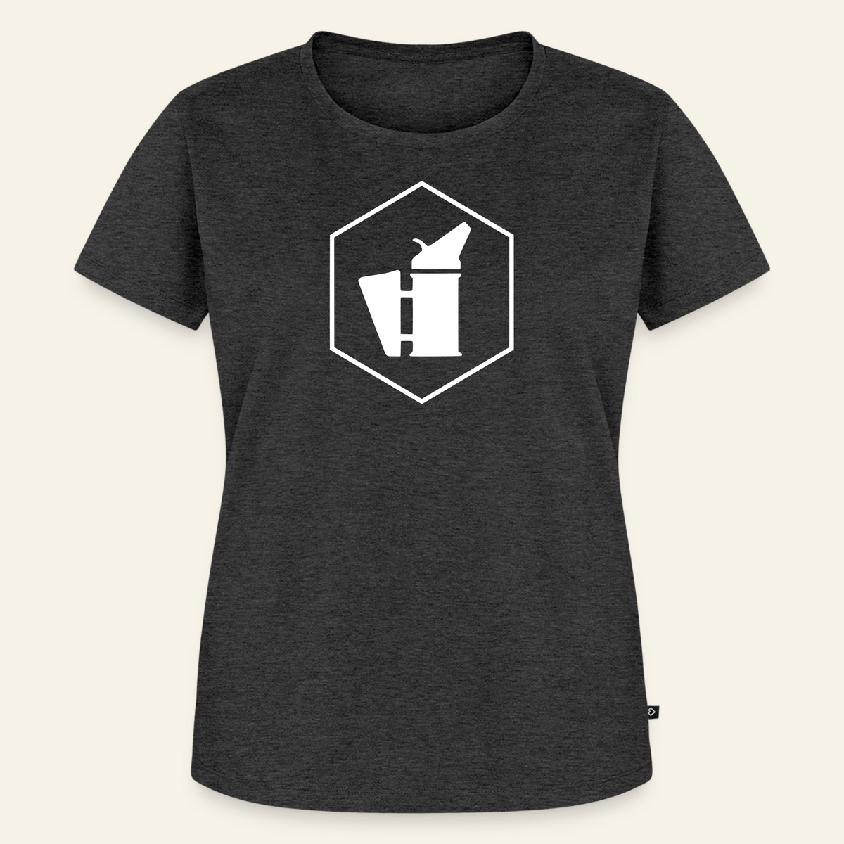 IMKERIN Smoker Delta Stark T-Shirt in Anthrazit – Vorderseite