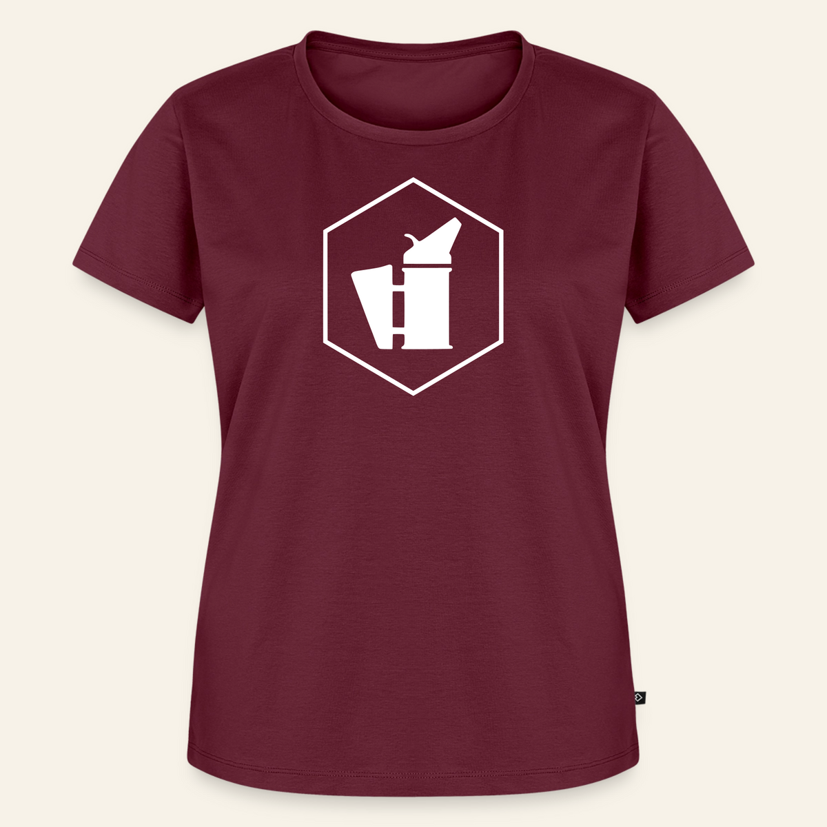 IMKERIN Smoker Delta Stark T-Shirt in Bordeaux – Vorderseite
