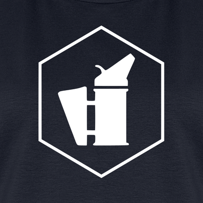 IMKERIN Smoker Delta Stark T-Shirt in Dunkelblau – Druck im Detail