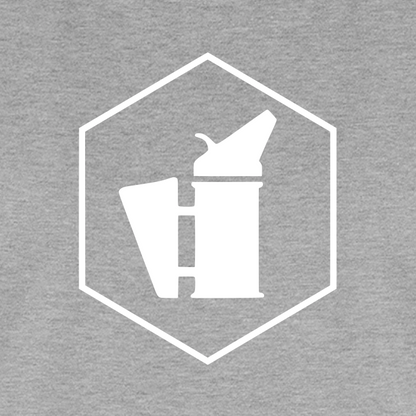 IMKERIN Smoker Delta Stark T-Shirt in Grau – Druck im Detail