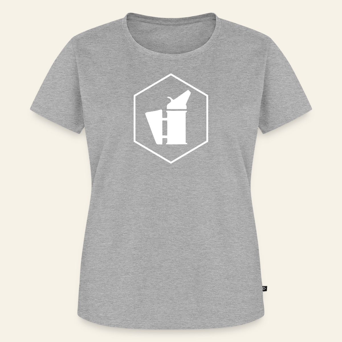 IMKERIN Smoker Delta Stark T-Shirt in Grau – Vorderseite