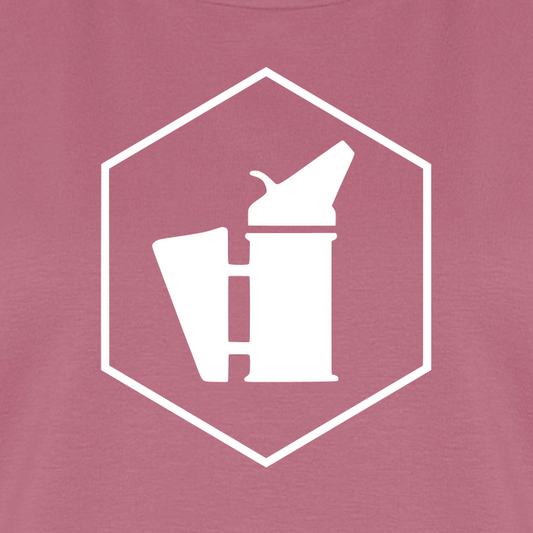 IMKERIN Smoker Delta Stark T-Shirt in Mauve – Druck im Detail