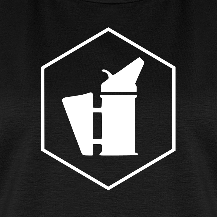 IMKERIN Smoker Delta Stark T-Shirt in Schwarz – Druck im Detail