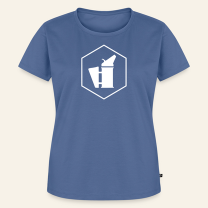 IMKERIN Smoker Delta Stark T-Shirt in Steinblau – Vorderseite