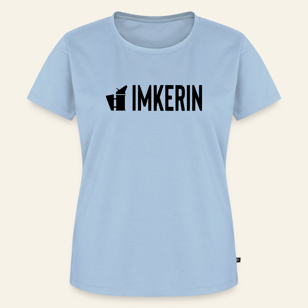 IMKERIN Smoker Prime T-Shirt in Hellblau – Vorderseite