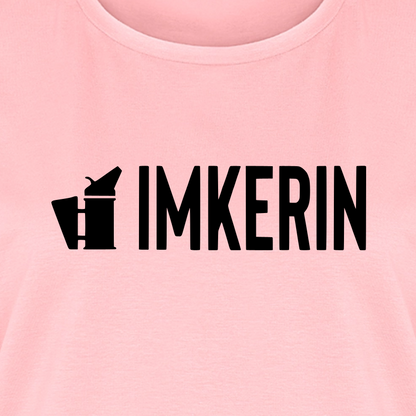IMKERIN Smoker Prime T-Shirt in Rosé – Druck im Detail
