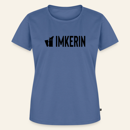 IMKERIN Smoker Prime T-Shirt in Steinblau – Vorderseite