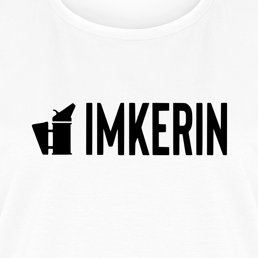 IMKERIN Smoker Prime T-Shirt in Weiß – Druck im Detail