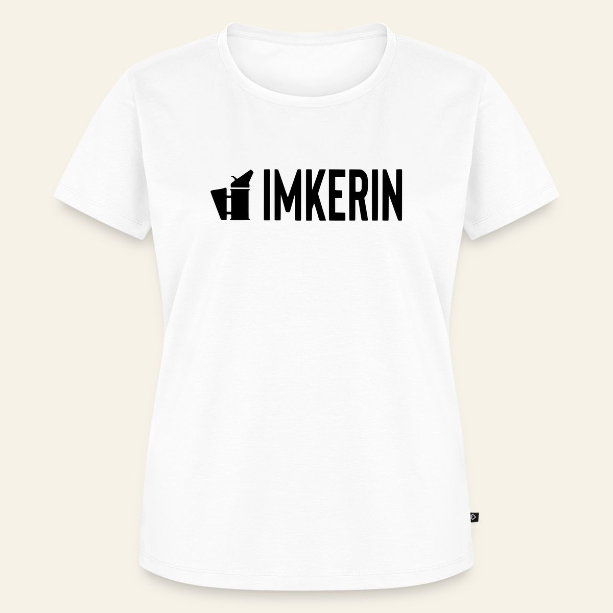 IMKERIN Smoker Prime T-Shirt in Weiß – Vorderseite