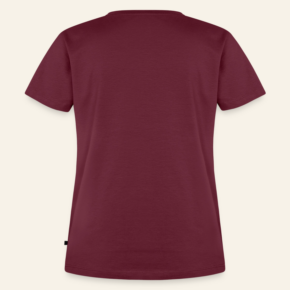 IMKERIN Smoker Prime T-Shirt in Bordeaux – Rückseite ohne Druck