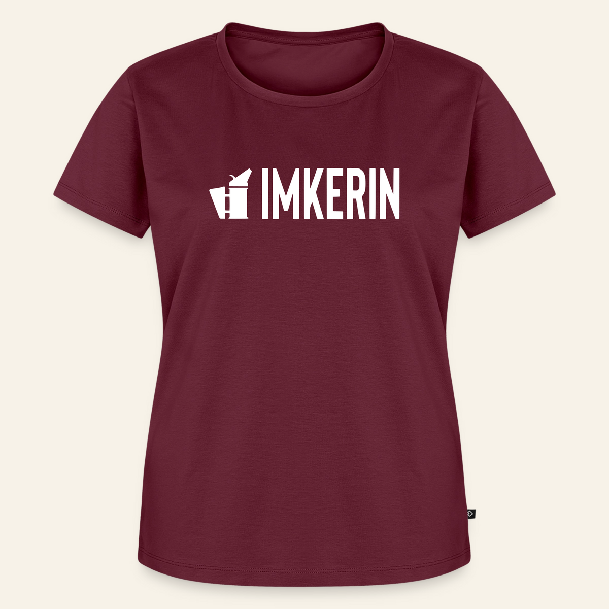 IMKERIN Smoker Prime T-Shirt in Bordeaux – Vorderseite
