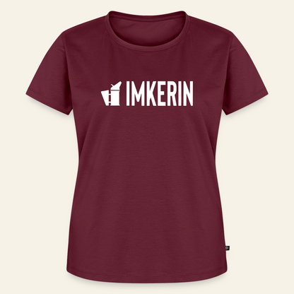 IMKERIN Smoker Prime T-Shirt in Bordeaux – Vorderseite