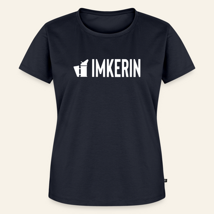 IMKERIN Smoker Prime T-Shirt in Dunkelblau – Vorderseite