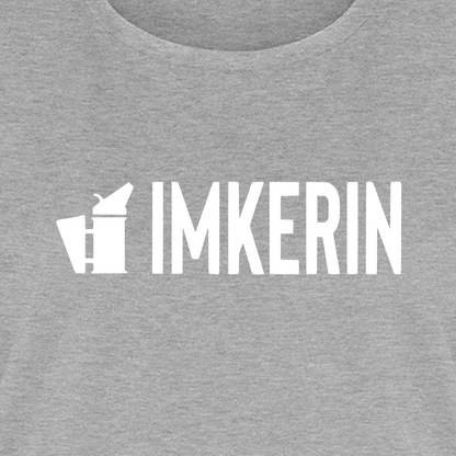 IMKERIN Smoker Prime T-Shirt in Grau – Druck im Detail