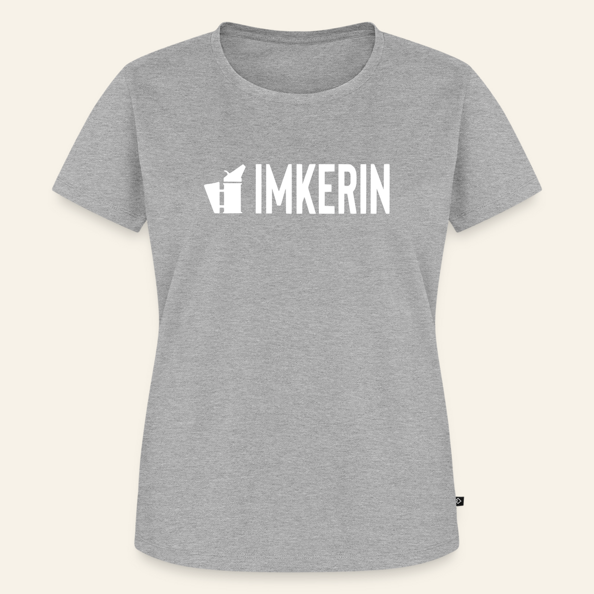 IMKERIN Smoker Prime T-Shirt in Grau – Vorderseite