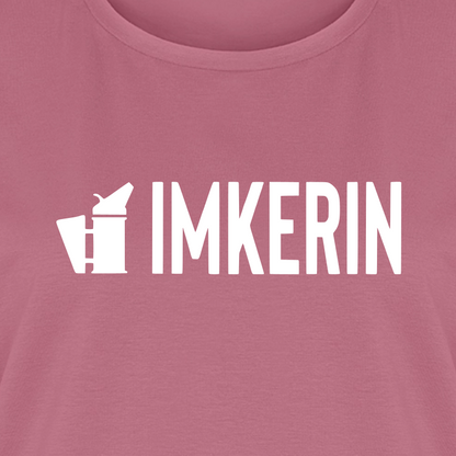 IMKERIN Smoker Prime T-Shirt in Mauve – Druck im Detail