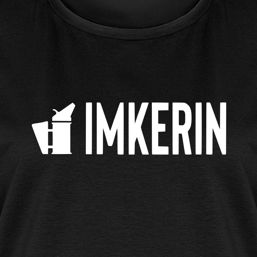 IMKERIN Smoker Prime T-Shirt in Schwarz – Druck im Detail
