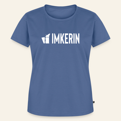 IMKERIN Smoker Prime T-Shirt in Steinblau – Vorderseite