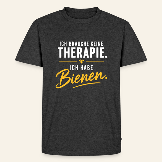 Imkerzeichen T-Shirt in Anthrazit – Vorderseite
