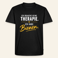 Imkerzeichen T-Shirt in Schwarz – Vorderseite