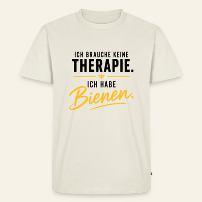 Imkerzeichen T-Shirt in Naturweiß – Vorderseite