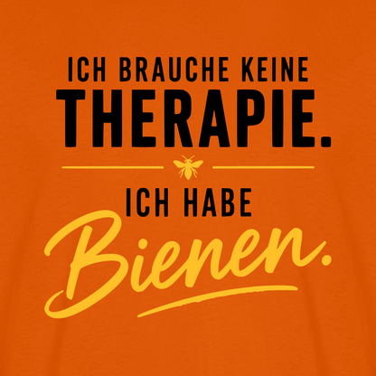 Imkerzeichen T-Shirt in Orange – Druck im Detail