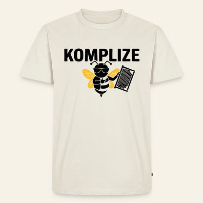 Komplize T-Shirt in Naturweiß – Vorderseite