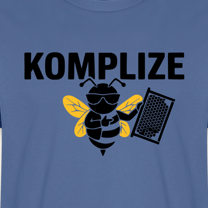 Komplize T-Shirt in Steinblau – Druck im Detail