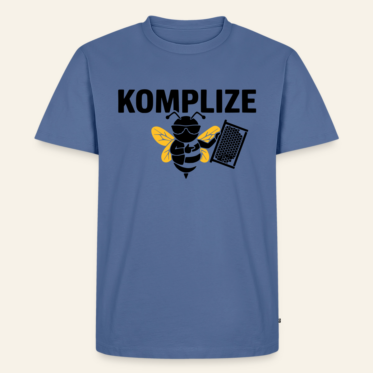 Komplize T-Shirt in Steinblau – Vorderseite
