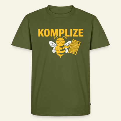Komplize T-Shirt in Khaki – Vorderseite
