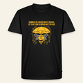 Regenwetter T-Shirt in Schwarz – Vorderseite