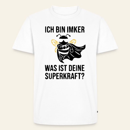 Superimker T-Shirt in Weiß – Vorderseite