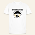 Regenwetter T-Shirt in Weiß – Vorderseite