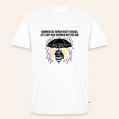 Regenwetter T-Shirt in Weiß – Vorderseite