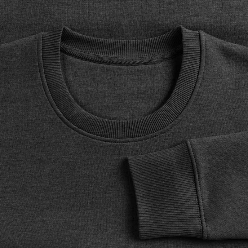 Honig Dealer Sweatshirt in Anthrazit meliert – Stoff im Detail