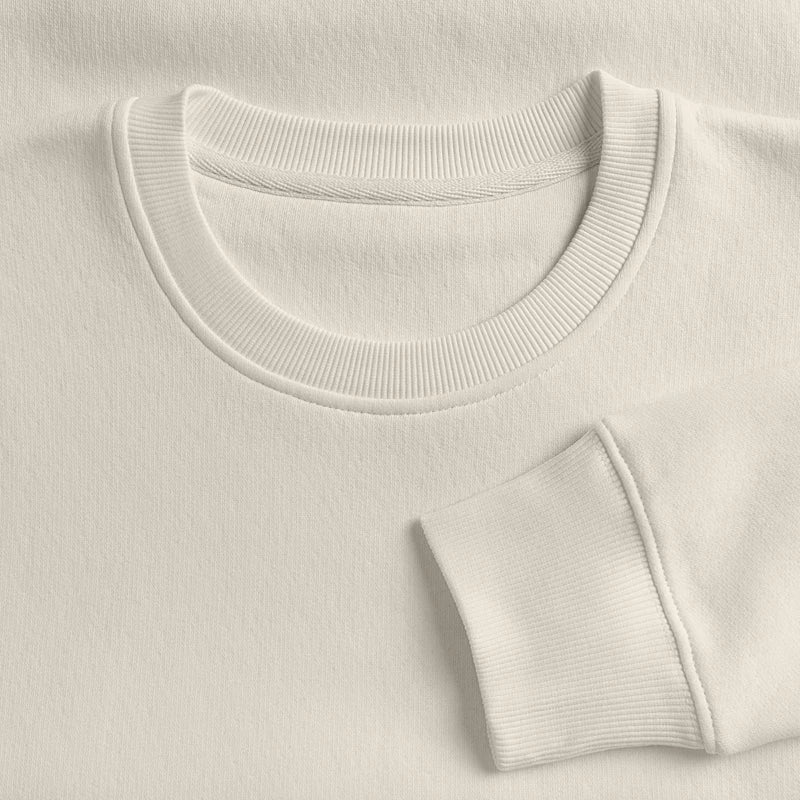 Honig Dealer Sweatshirt in Beige – Stoff im Detail